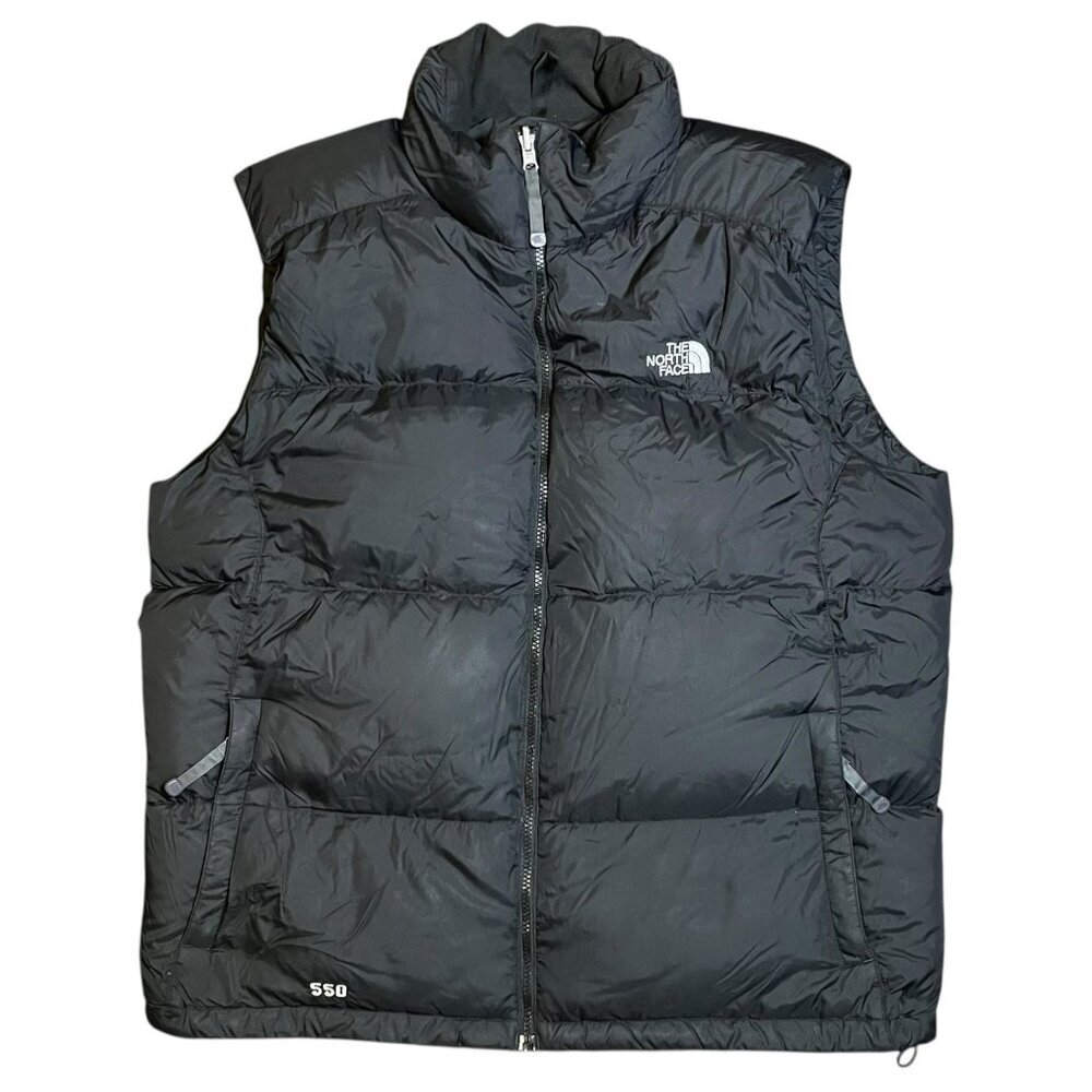 The North Face 1996 Retro Nuptse Vest 550 Down Puffer Jacket Black XL Vintage